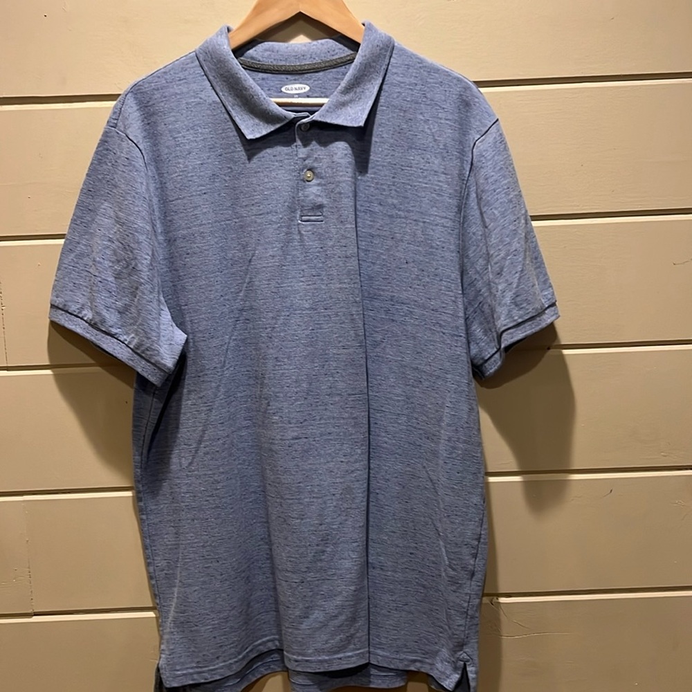 Old Navy Men's Light Blue Polo Shirt